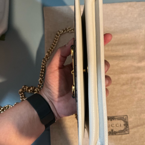 Gucci horse-bit leather wallet. With chain strap. - Picture 3 of 16